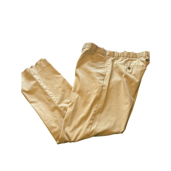 GUC Gap Men's Khaki Tan Casual Pants Flat Front Pockets Straight Fit Size 36x34 - Picture 1 of 7